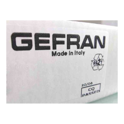 gefran T4P Thermocouple Fiche technique | Fixfr