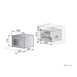 V-ZUG 374 Range hood DW-SL6 / DW-SL9 Guide d'installation | Fixfr