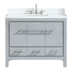 Azzuri RILEY-VS43-WT Riley 43 in. W x 22 in. D x 34.8 in. H Bath Vanity sp&eacute;cification