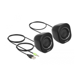 DeLOCK 27002 Mini Stereo PC Speaker Fiche technique | Fixfr