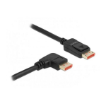 DeLOCK 87060 DisplayPort cable male straight to male 90&deg; right angled 8K 60 Hz 1 m Fiche technique