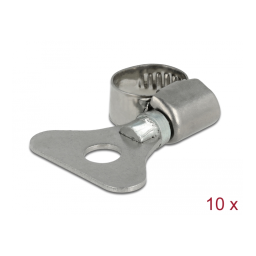 DeLOCK 19580 Butterfly Hose Clamp 32 - 50 mm 10 pieces metal Fiche technique | Fixfr