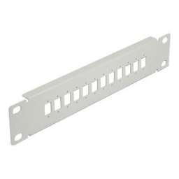 DeLOCK 66803 10″ Fiber Optic Patch Panel 12 Port for SC Simplex / LC Duplex 1U grey Fiche technique | Fixfr