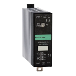 gefran GTD Solid state relay Fiche technique | Fixfr
