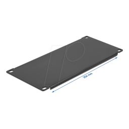 DeLOCK 66662 10″ Network Cabinet Blind Cover 3U black Fiche technique | Fixfr