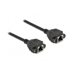 DeLOCK 87008 Network Extension Cable S/FTP RJ45 jack to RJ45 jack Cat.6A 50 cm black Fiche technique