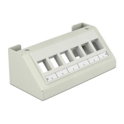 DeLOCK 86597 Keystone Mounting Panel 8 Port flush mount Fiche technique | Fixfr