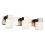 Eglo 203556A Novela 22 in. 3-Light Brushed Nickel Vanity Light Mode d'emploi