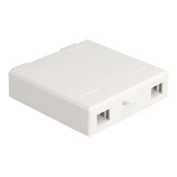 DeLOCK 87139 Optical Fiber Connection Box for wall mounting for 2 x SC Simplex or LC Duplex white  Fiche technique | Fixfr