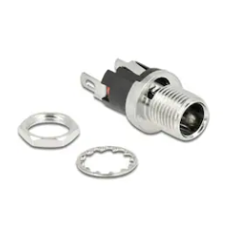 DeLOCK 90056 Connector DC 5.5 x 2.1 x 12.0 mm female bulkhead soldering version Fiche technique | Fixfr
