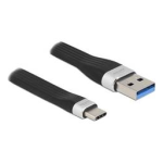 DeLOCK 86938 USB 3.2 Gen 1 FPC Flat Ribbon Cable USB Type-A to USB Type-C&trade; 14 cm PD 3 A Fiche technique