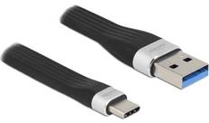 DeLOCK 86938 USB 3.2 Gen 1 FPC Flat Ribbon Cable USB Type-A to USB Type-C™ 14 cm PD 3 A Fiche technique | Fixfr