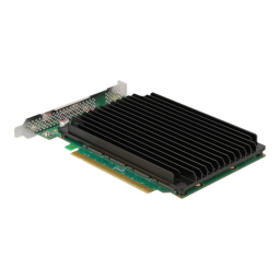 DeLOCK 90054 PCI Express x16 Card to 4 x internal NVMe M.2 Key M Fiche technique | Fixfr