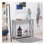 HOMCOM 837-048GY Grey Wooden Entryway Tabletop Furniture Mode d'emploi