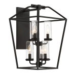 Eurofase 44307-011 Bastille 6-Light Black Hardwired Outdoor Wall Lantern Sconce Mode d'emploi