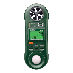 Extech Instruments 45170 4-in-1 Environmental Meter Manuel utilisateur | Fixfr
