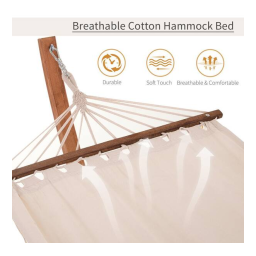 Outsunny 84A-129 10' Wood Outdoor Hammock Mode d'emploi | Fixfr