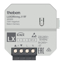 LUXORliving J1 RF: Fiche technique + Chat IA | Fixfr