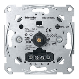 Schneider Electric Rotary dimmer insert Mode d'emploi | Fixfr