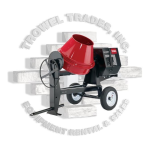 Toro CM-1258Y-SD Concrete Mixer Concrete Equipment Manuel utilisateur