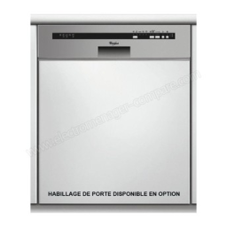 Whirlpool ADG 8000 IX Dishwasher Manuel utilisateur | Fixfr