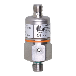 IFM PA9522 Pressure transmitter Guide d'installation | Fixfr