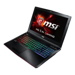 MSI GE62 Apache Pro (6th Gen) (GTX 970M) LAPTOP Manuel du propriétaire | Fixfr