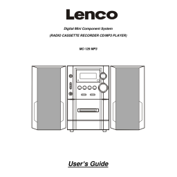 Lenco MC-118 MP3 Mode d'emploi | AI Chat & PDF Access | Fixfr