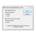 Yamaha STEINBERG FW DRIVER Manuel utilisateur