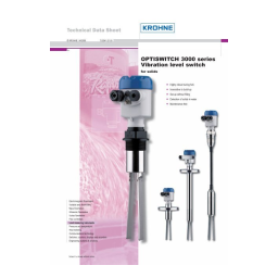 KROHNE OPTISWITCH 3300 C 2wire Manuel du propriétaire | Fixfr