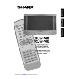 Sharp 28JW-76E Manuel du propriétaire | Fixfr