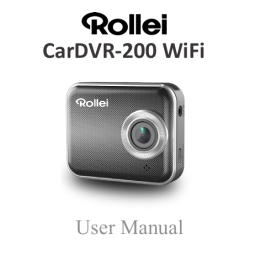 Rollei DashCam Car DVR-200 Manuel utilisateur | Fixfr