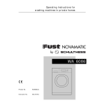 Novamatic WA 6086 Manuel utilisateur