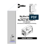 Miller BIG BLUE 400 CX CE Manuel utilisateur