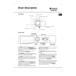 HOTPOINT/ARISTON TCD 93B 6H/Z1 (EU) Dryer Manuel utilisateur | Fixfr