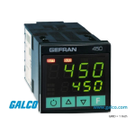 gefran 450 PID Controller, 1/16 DIN Fiche technique