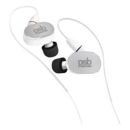 PSB Speakers M4U 4 Audiophile Earphones Mode d'emploi | Fixfr