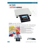 Gram K3R Industrial Scales Guide de d&eacute;marrage rapide