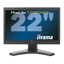 iiyama ProLite T2250MTS : Mode d'emploi + Chat IA | Fixfr