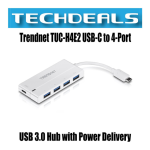 Trendnet TUC-H4E2 USB-C to 4-Port USB 3.0 Hub Fiche technique