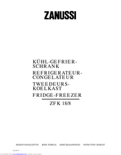 Manuel ZFK 18/8 Zanussi: Assistance IA et PDF | Fixfr