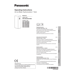 Panasonic WHMXF12D6E5 Operating instrustions | Fixfr