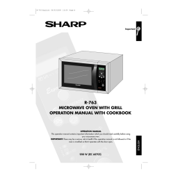 Sharp R-763 Manuel du propriétaire | Fixfr