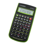 Citizen SR-260NGR calculator Fiche technique