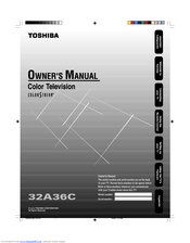 Toshiba 32A36C Manuel Utilisateur | Chat IA & PDF | Fixfr