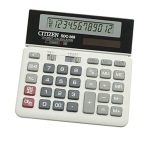 Citizen SDC-368 calculator Fiche technique