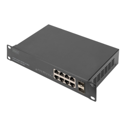 Digitus DN-80119 8 Port Gigabit Switch, 10 inch, Unmanaged, 2 Uplinks Guide de démarrage rapide | Fixfr