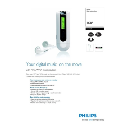 Philips SA2120/02 Baladeur audio à mémoire flash Manuel utilisateur | Fixfr