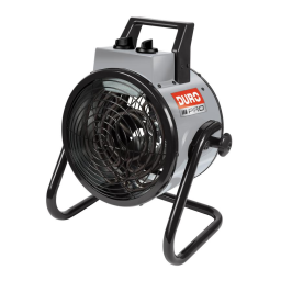 Duro Pro D-EH 3000/1 R Electric Heater Mode d'emploi | Fixfr