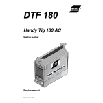 ESAB DTF 180 Manuel utilisateur